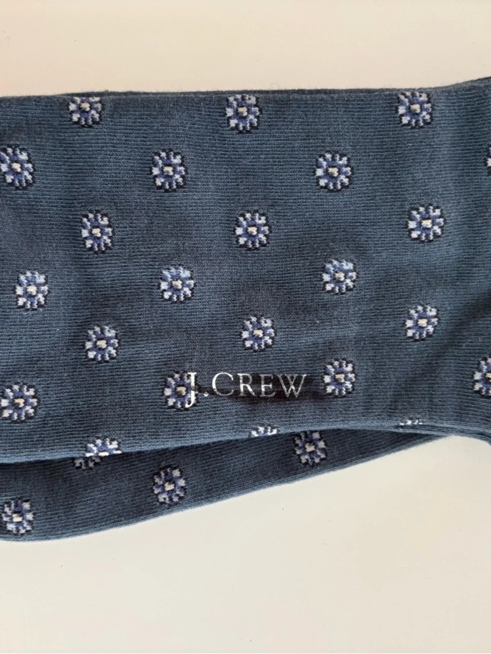 J. Crew Flower Critter Socks Navy Blue